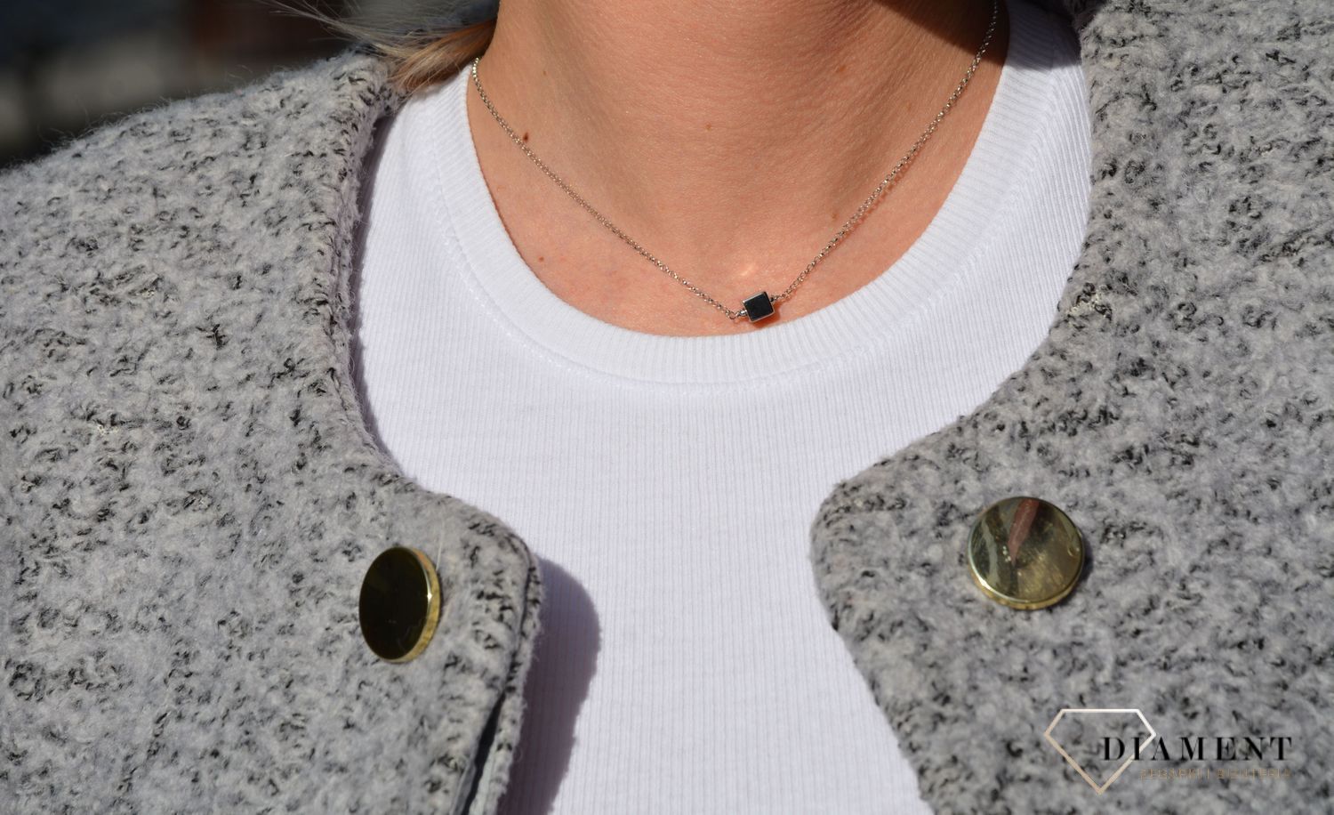 Naszyjnik srebrny kostka Dall'Acqua C RM 20357 054.jpg